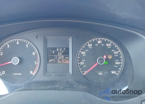 2012 Volkswagen Jetta 2.0L S из США, поврежденный, VIN 3VW2K7AJ0CM469350